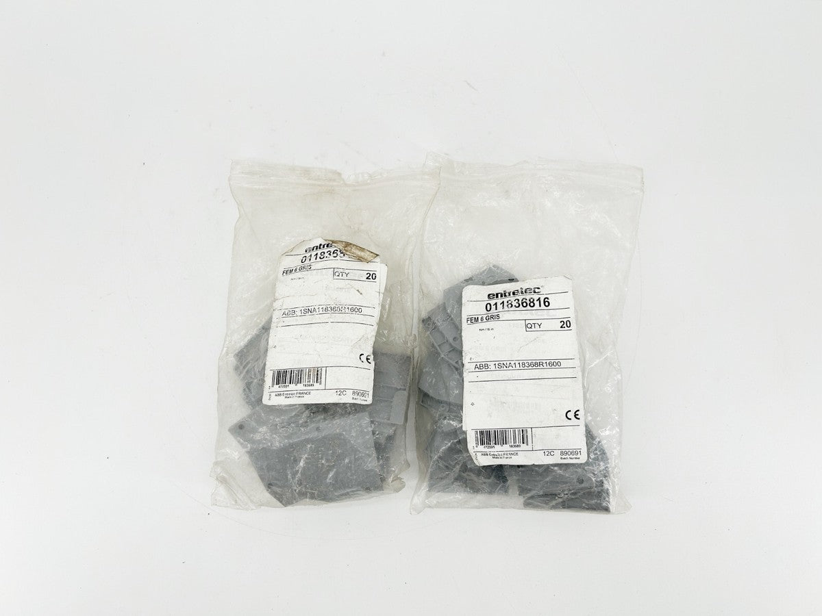 New Lot of 40 Entretec 011836816 Terminal Covers FEM6