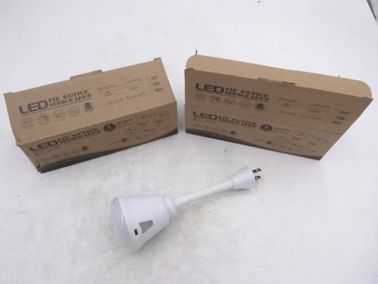 2 Pack Eyesfon Plug in Motion Sensor Night Light LED Infared 6W AC 85-265V