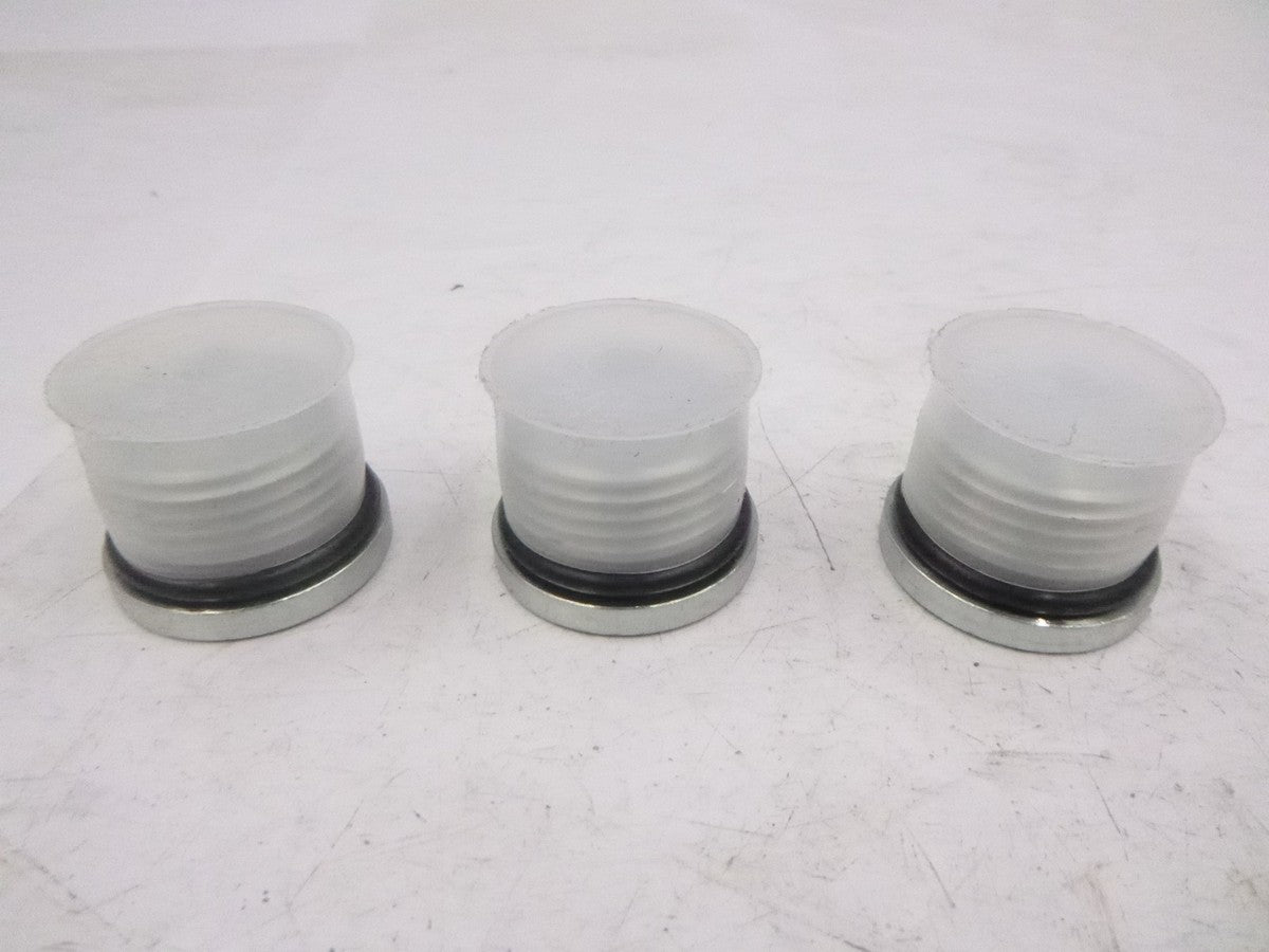 3 Pack 1-1/4" MNPT Outer Hex Head Plug Pipe Fitting Stainless Steel