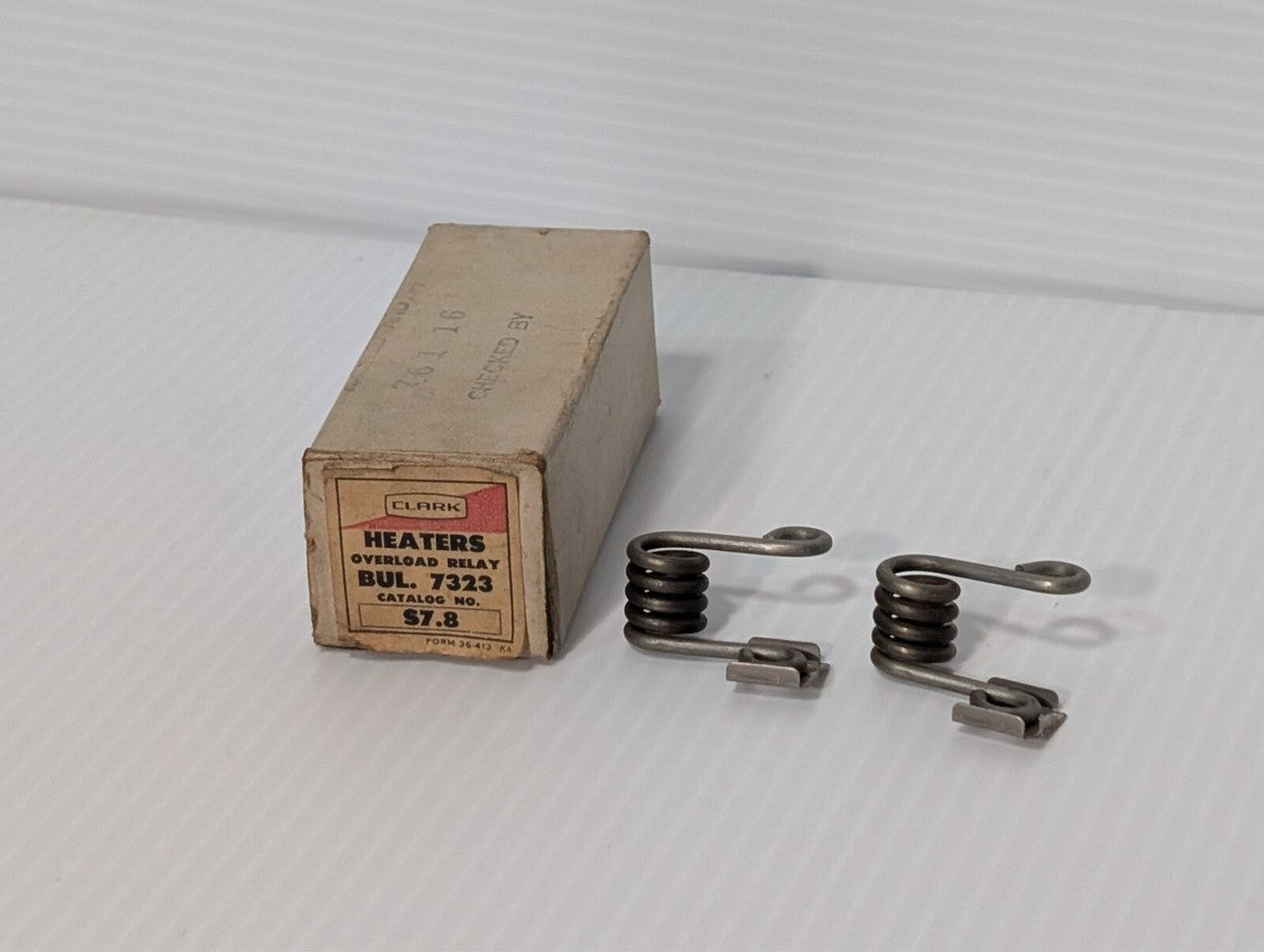 Clark Heaters 7323 S7.8 Overload Relay, Qty 2, Free USA Ship, Rare Item