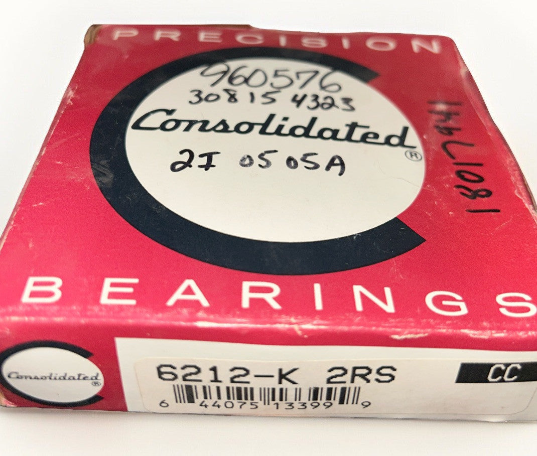 Consolidated Precision 6212-K 2RS Ball Bearing Deep Groove NEW! FREE SHIPPING!q9