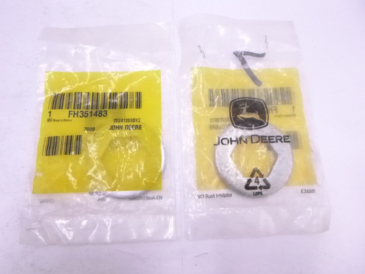 2 Pack Genuine OEM John Deere Washer FH351483 For 506 509 516 606