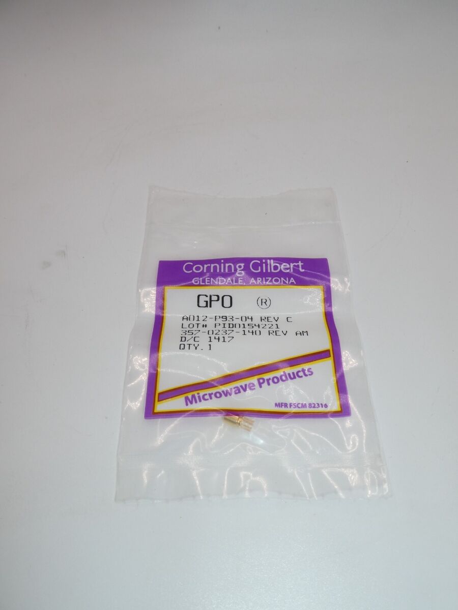 Corning A012-P93-04 Rev: C  RF - PCB 40Ghz 50 Ohm