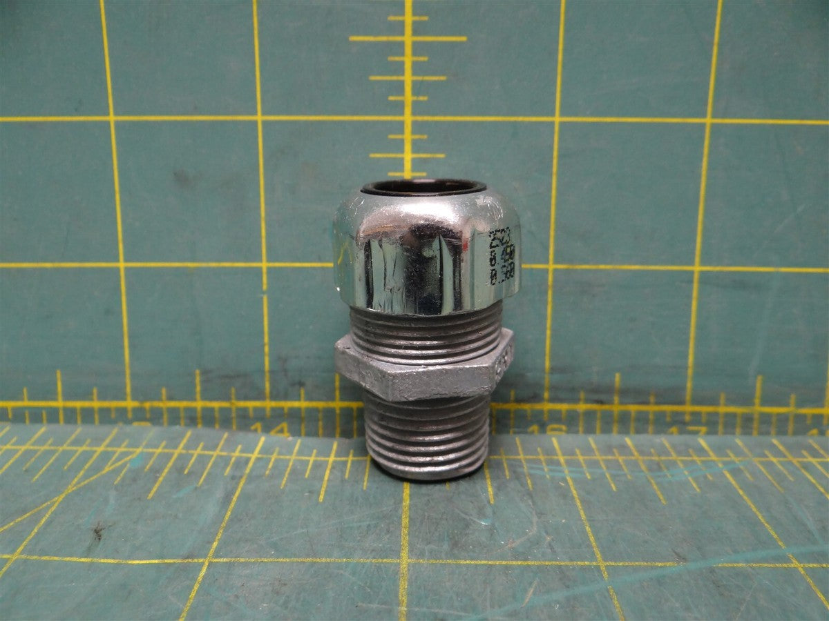 Thomas & Betts Cable Gland Strain Relief 1/2" NPT 0.45 " 0.56 " Zinc Die Cast