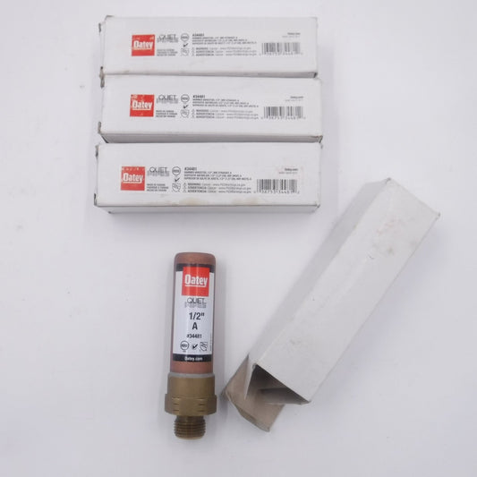 4 Pack Oatey 34481 1/2" Quiet Pipes Male Straight Hammer Arrestors Size A