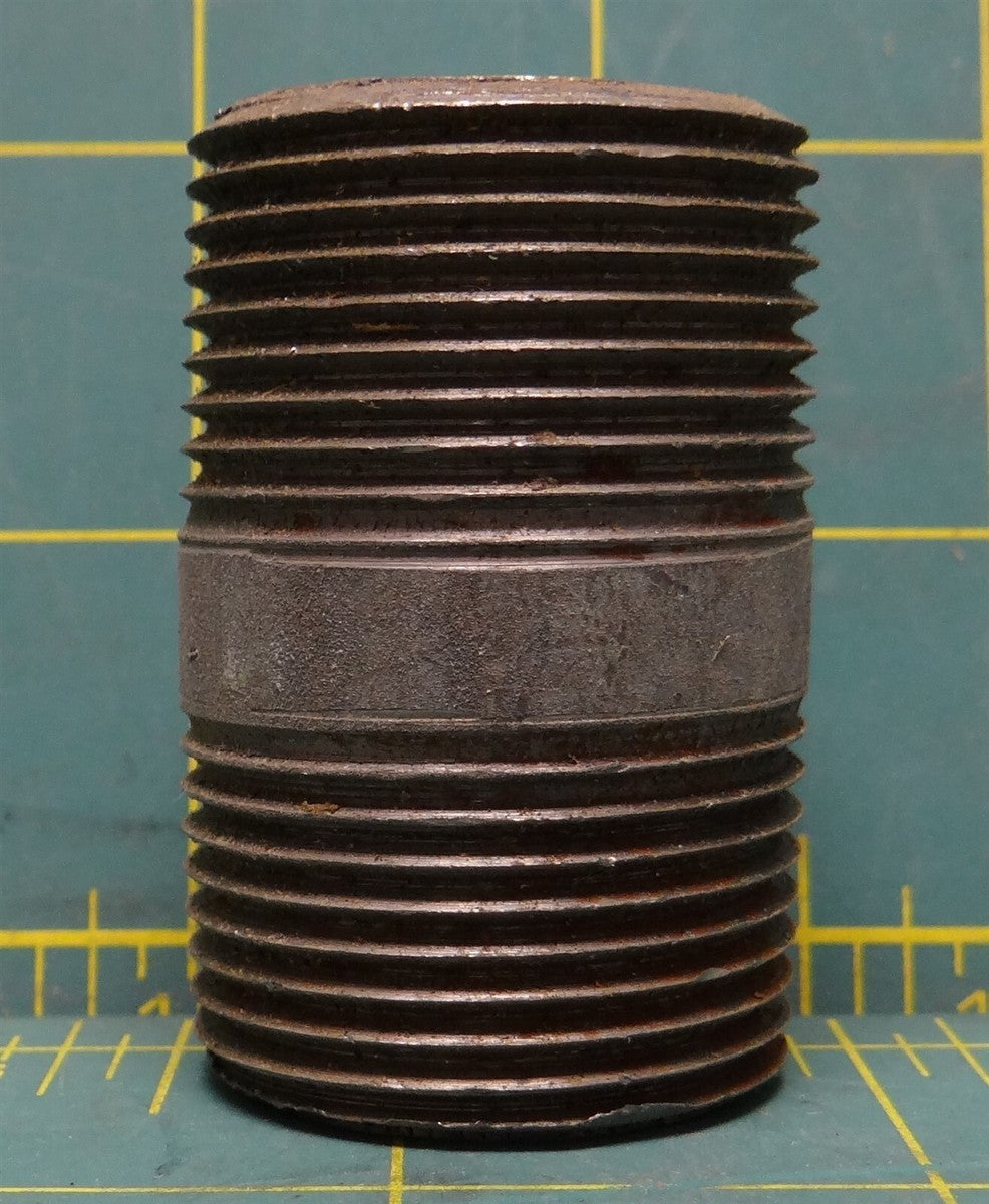 1" D x 1" D x 2" L Hot Dipped Galvanized Pipe Nipple, Fitting, Connector