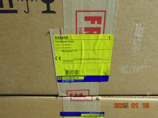 (1) NEW SCHNEIDER ELECTRIC S33859 TRANSPARENT COVER