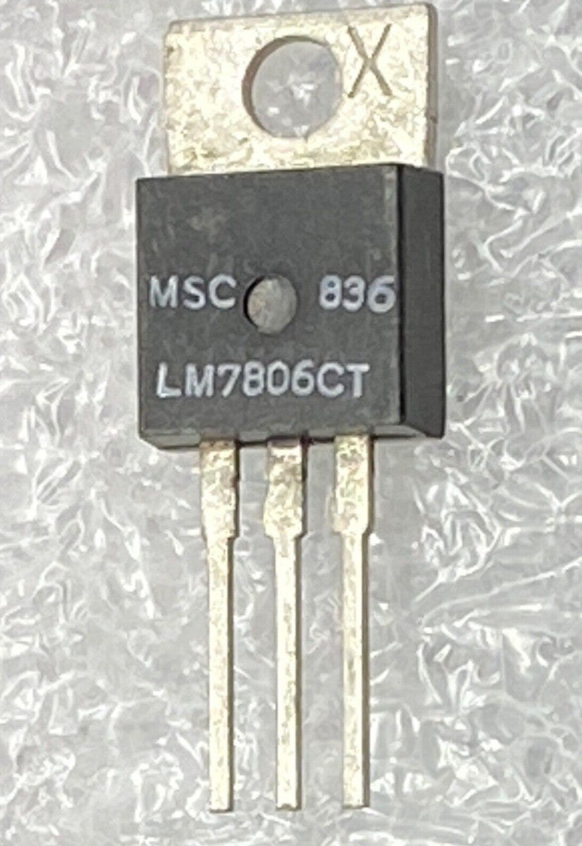 LM7806CT fixed 6 volt/1 amp regulator TO-220 integrated circuit device MSC/Fairc
