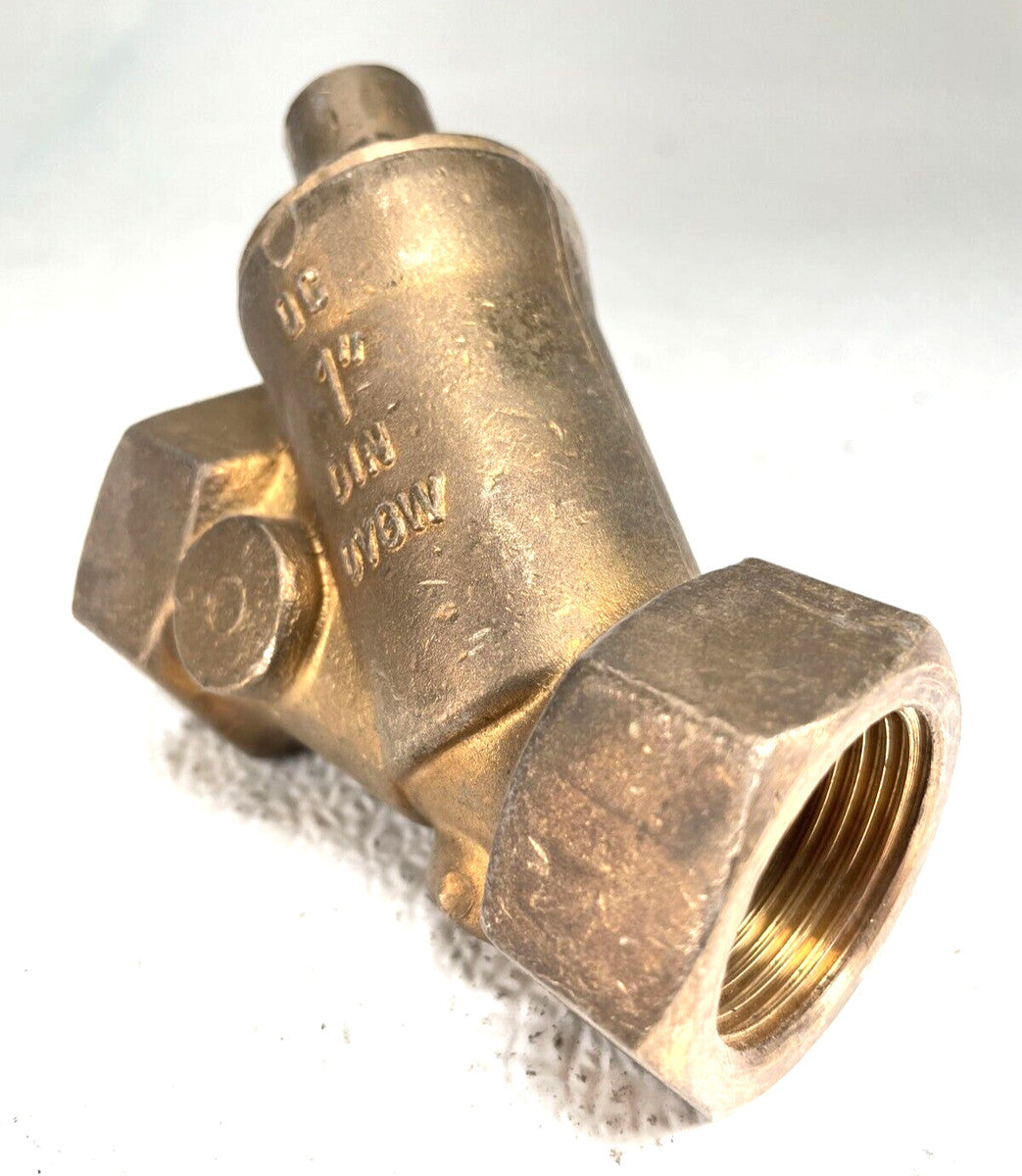 Brass Y Strainer 1" NPT Thread 125 / 200 PSI w/ Dual SS Screen 20-Mesh & 30-Mesh