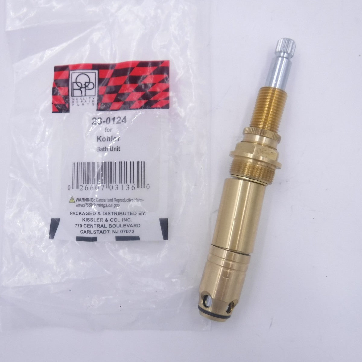 Kissler 23-0124 6-1/8" Tub & Shower Right-Hand Stem Assembly for Kohler
