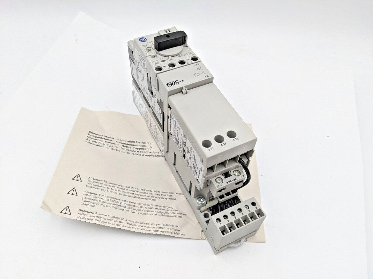 Allen Bradley 190S-BNEJ2-CC10C-KN Compact Combo Starter 480/600 Volt 3PH Used
