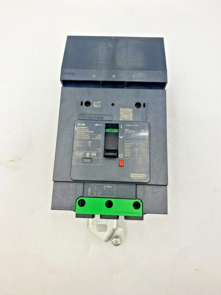 Square D BJA36090 I-Line Circuit Breaker 90A 600V 3P 3PH BJA 90 AMP 600 Volt
