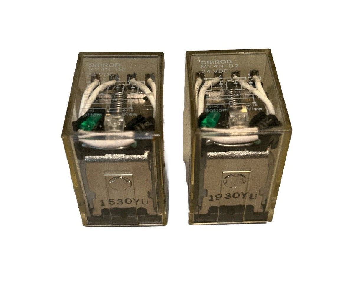 *QTY 2* OMRON MY4N-D2, Power Relay, 4PDT, 24VDC, 5 Amp.     AG