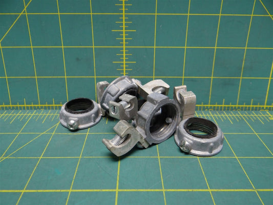 5 Arlington 451 Grounding Bushing, 3/4", Threaded, Insulated, Zinc Die Cast