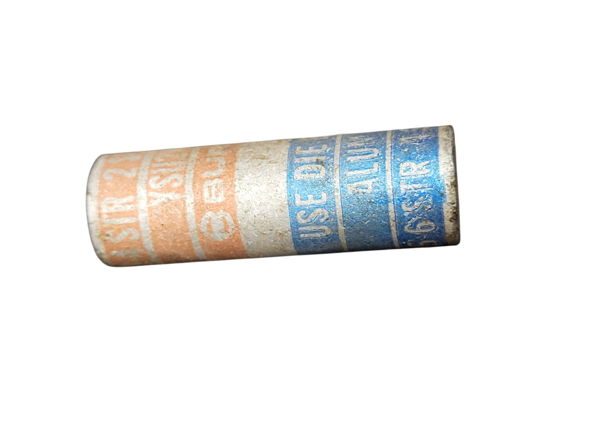 BURNDY YSU2W4W BUTTSPLICEORANGE&BLUE4ACSRTO6ACSR4STR-2SOLID6STR-4SOLID LOT OF 47