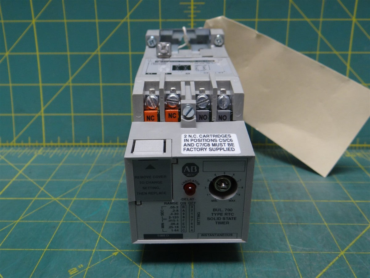 Allen Bradley 700-RTC20020U1 Adjustable Time Solid State Timing Relay