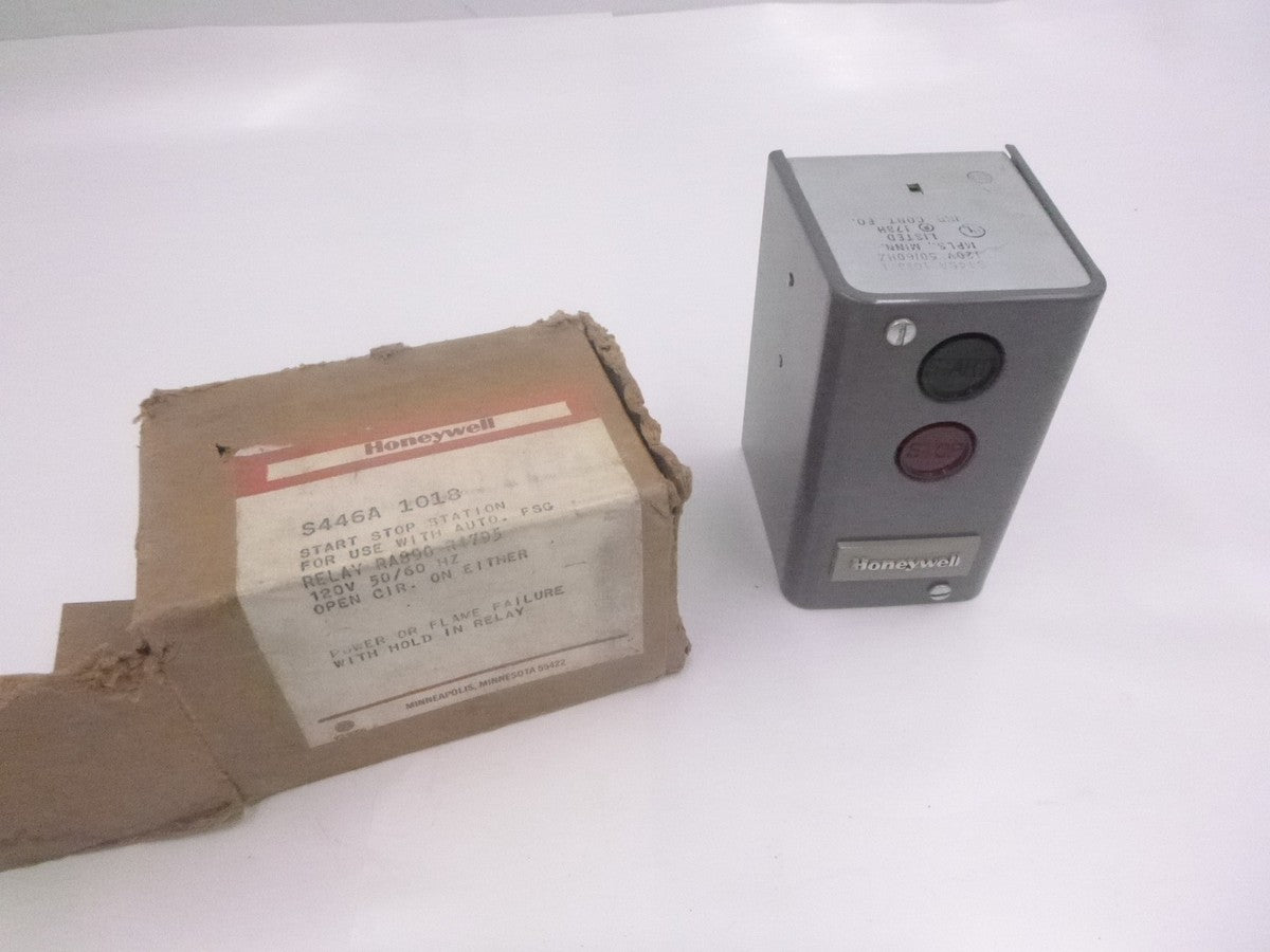 Honeywell S446A 1018 Start Stop Station 120V 50/60Hz For Auto FSG Relay RA890