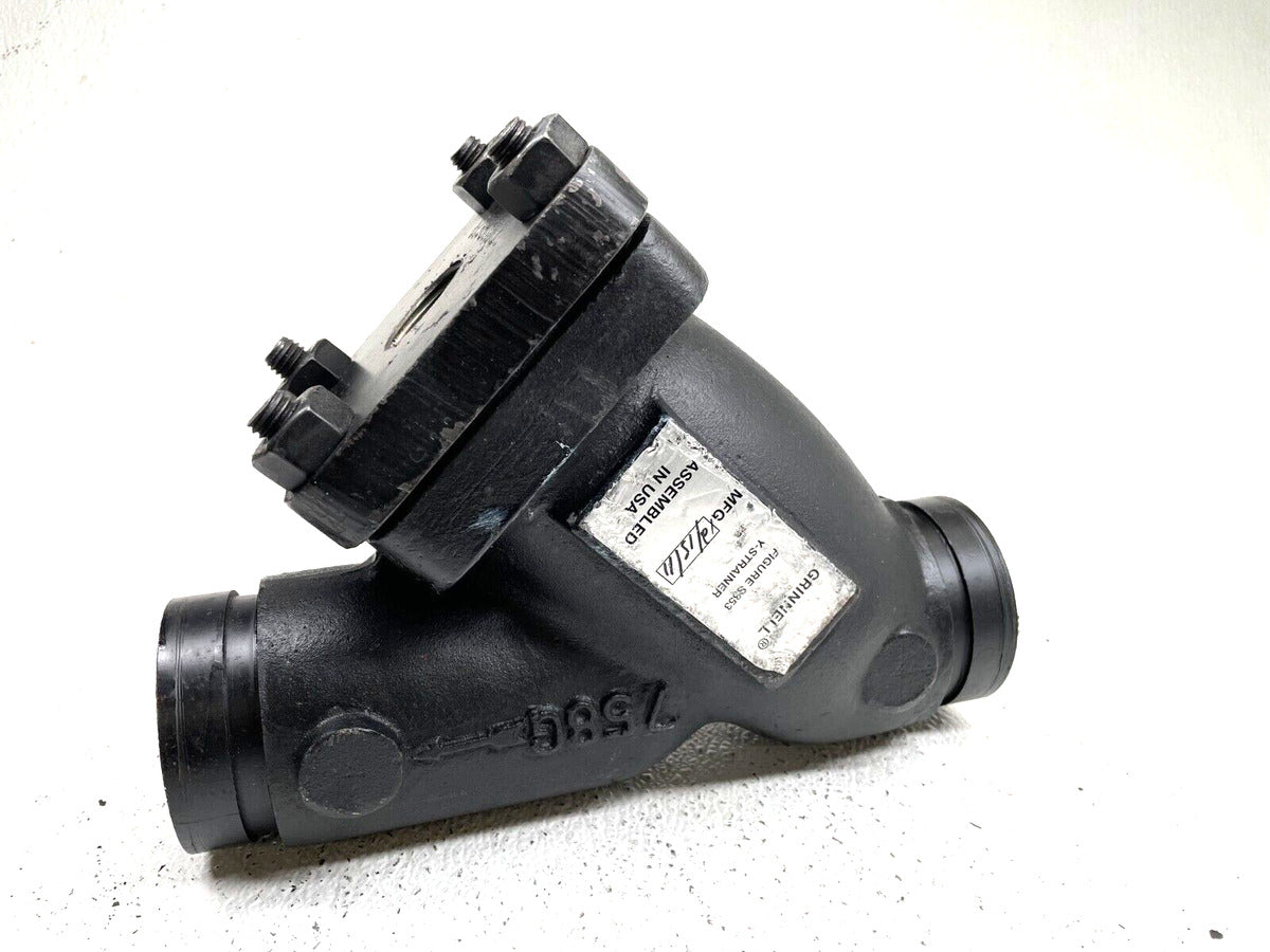 GRINNELL S853 2-1/2" Wye Y Strainer Grooved Both Ends 640 Psi WOG w/ 1/16" Perf