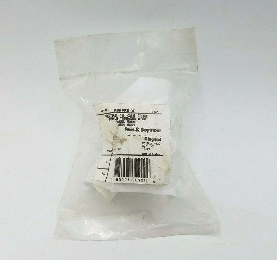 Legrand Pass Seymour PSMFRS-W Female Cam Threaded Stud Panel Mount 150A 600V NOS