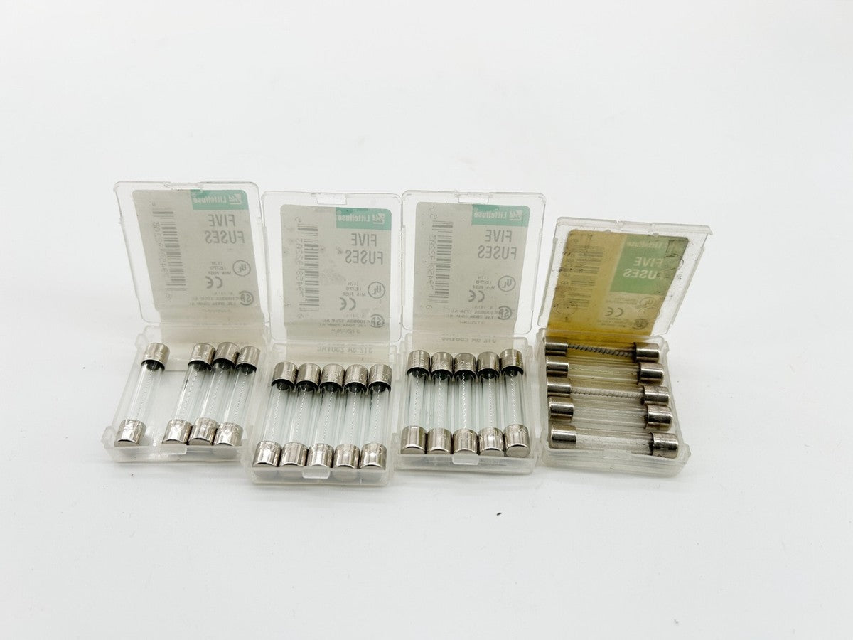 New Lot of 19 Littelfuse Glass Fuse 250V 5A