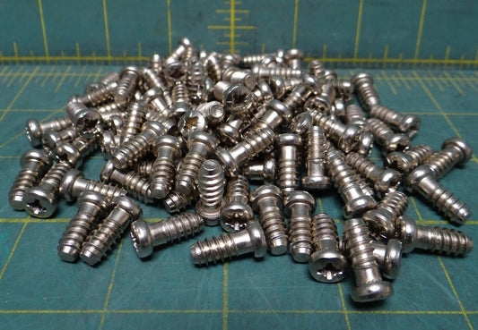 100 Euro Screw M6.3x13.5mm European Hinge Wood, Phillips Round Head, 2mm Pitch