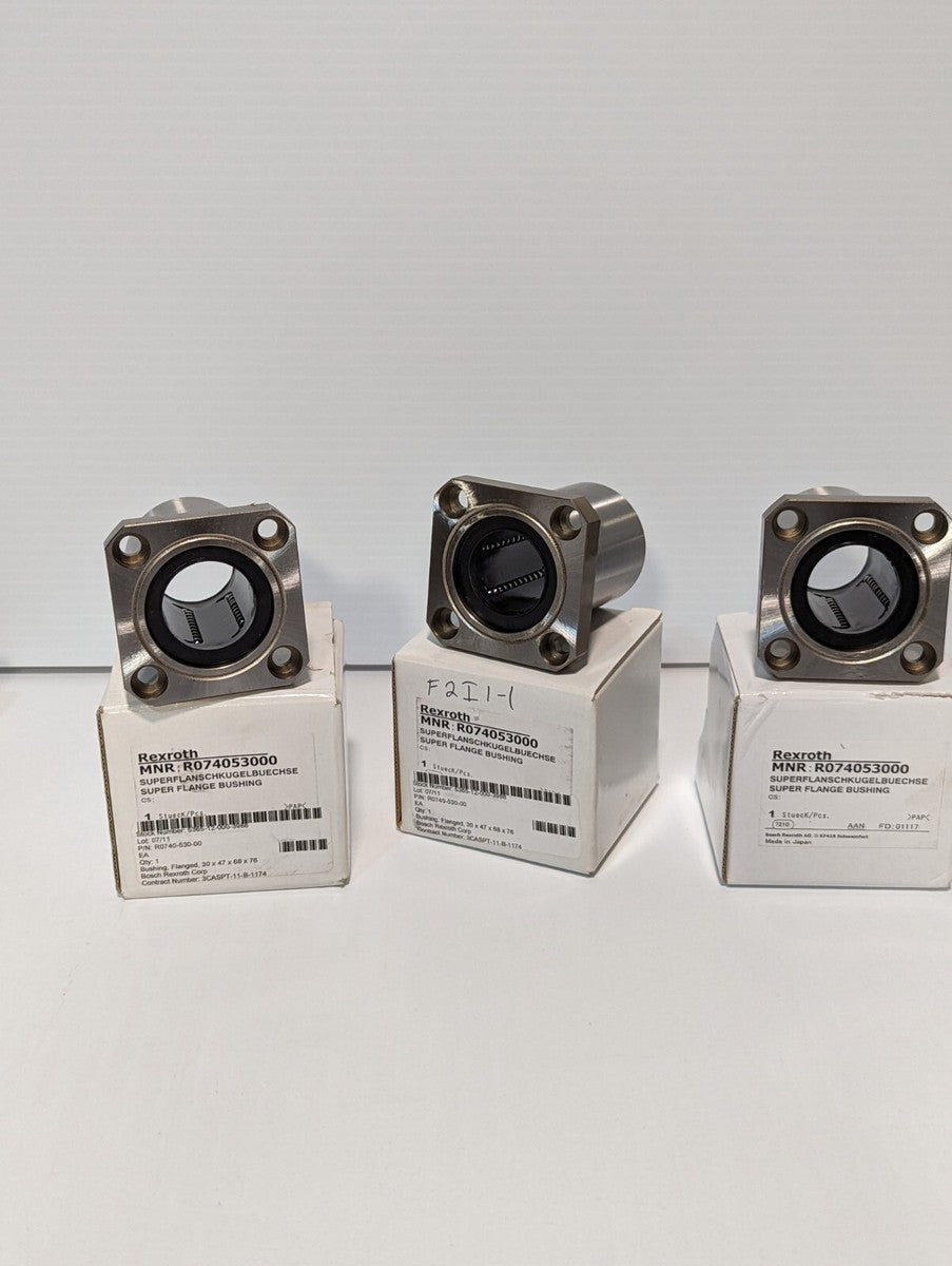 Lot of 3 Rexroth R074053000 Super Flange Bushing Steel Japan