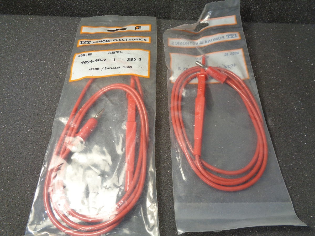 ITT/Pomona 4924-48-2 Probe/Banana Plug(Red)  Lot Of 2