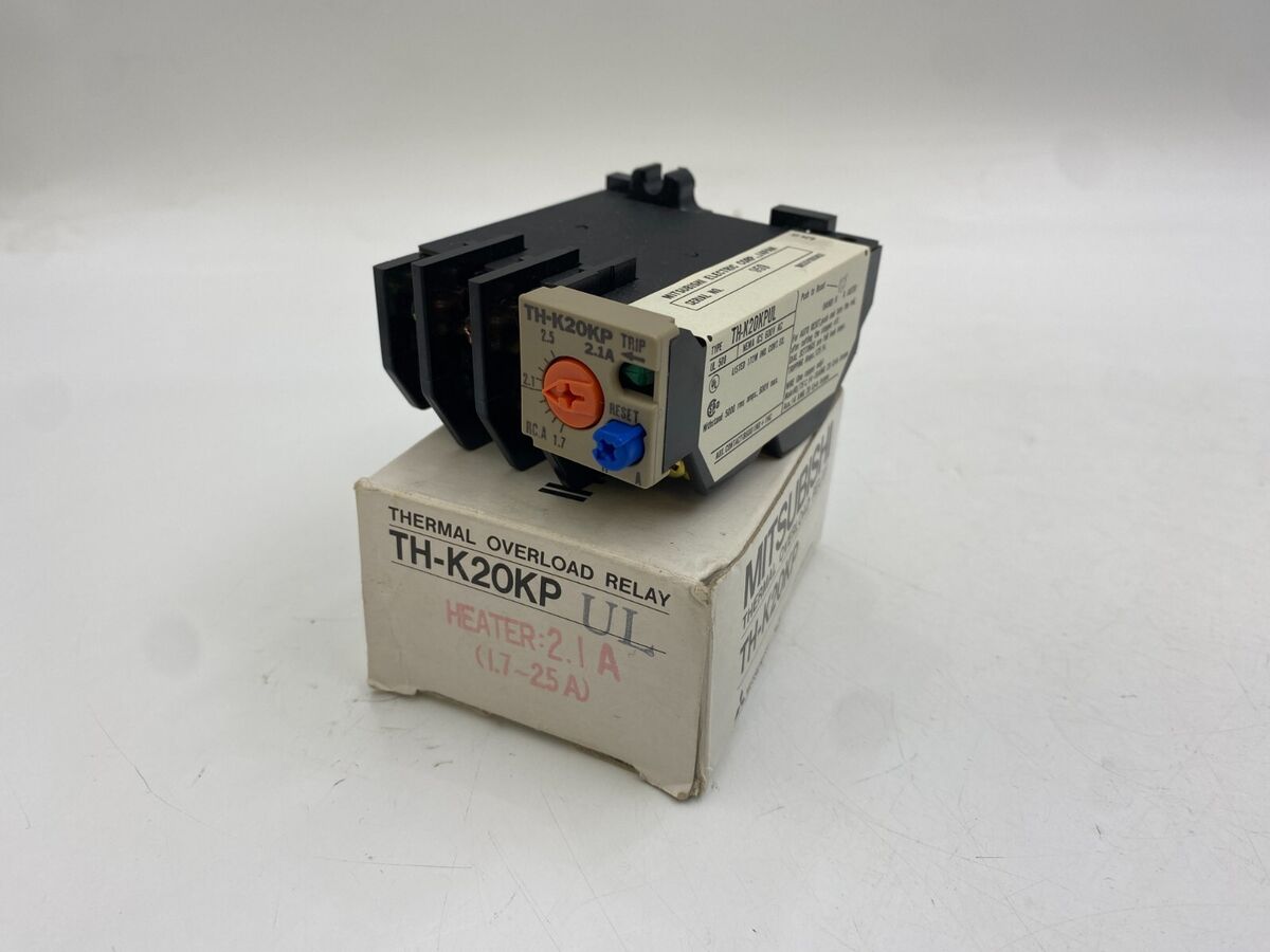 Mitsubishi TH-K20KPUL HK20KP Thermal Overload Relay 1.7-2.5A Adjustable 600VAC