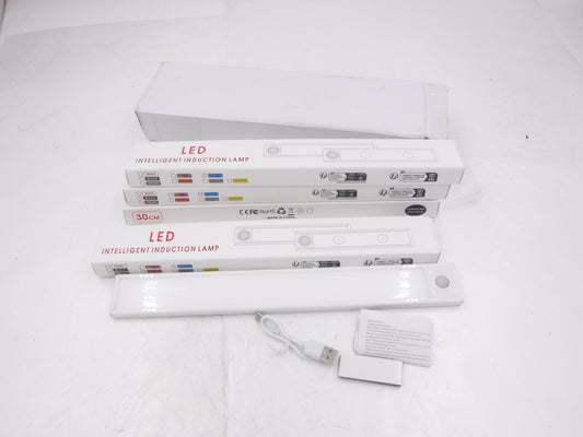 4 Pack 30cm L Fully Illumin ATED LED Intelligent Induction Lamps W/ Sensor