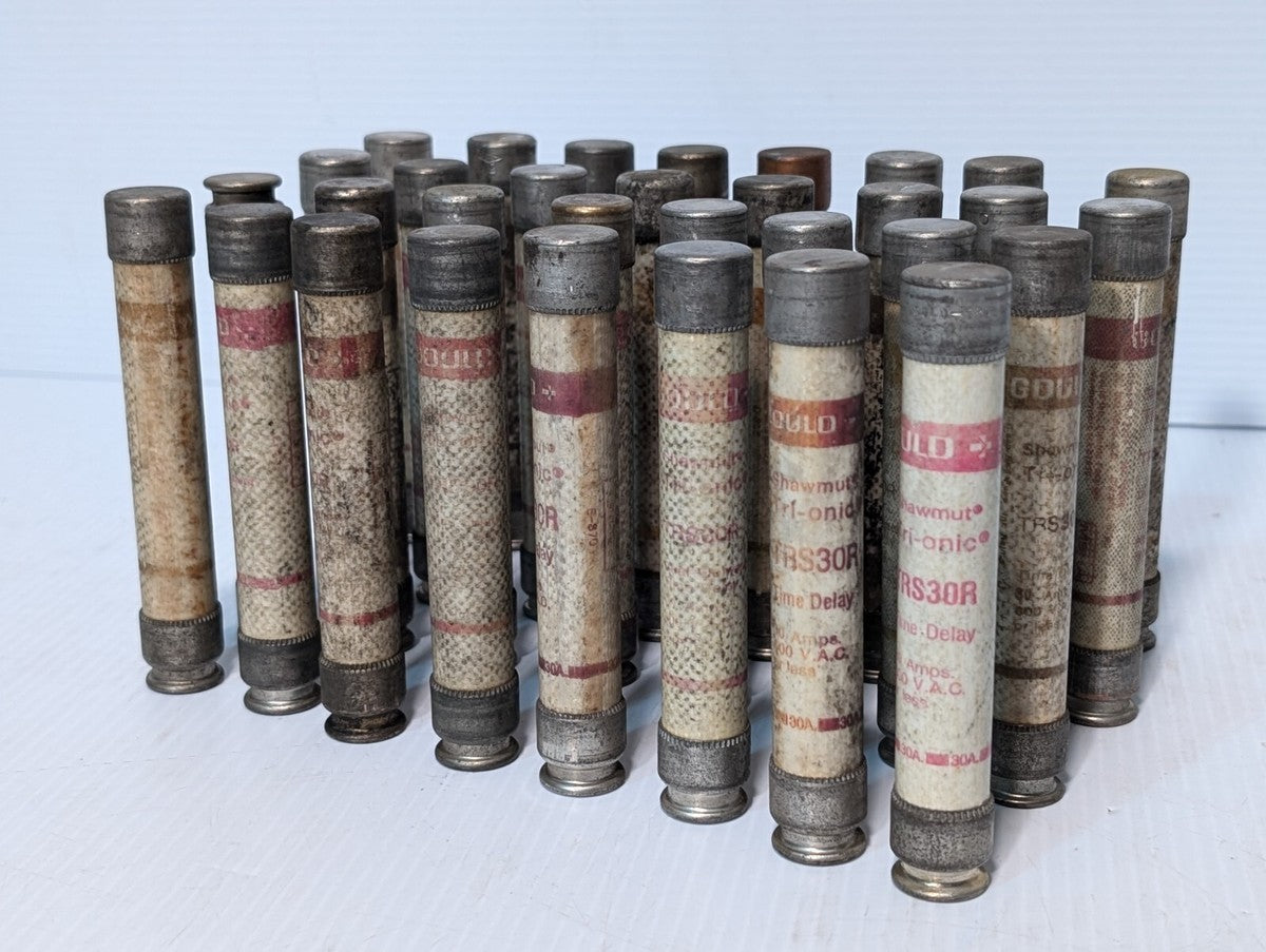 Lot of 2 Gould Shawmut TRS30R Fuses, 30A, 600VAC - Free Returns