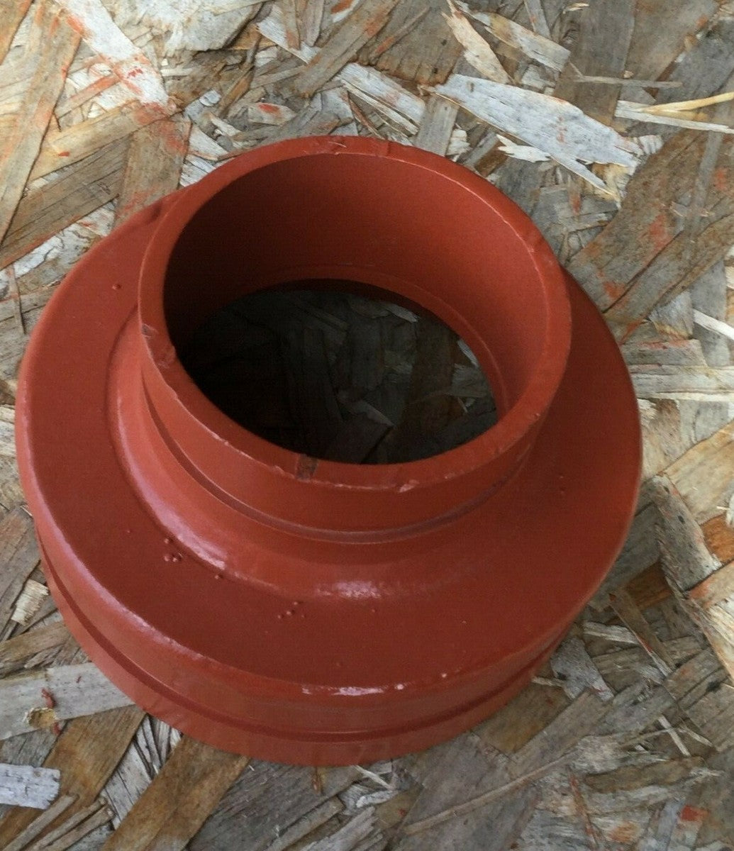 5" x 3" Vic Style Concentric Reducer Grooved End Fabricated IPS Pipe Fitting