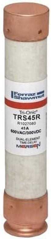 Ferraz Shamwut/Mersen TRS-45R, 45 Amp (45A) 600V Fusetron Dual Element Time-D