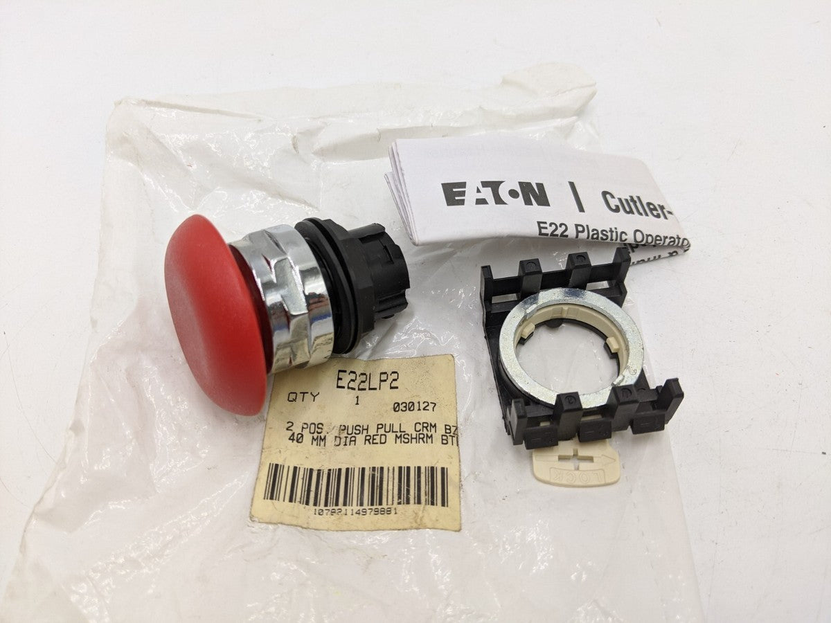 Cutler-Hammer E22LP2 Series E22 2-Position 40mm Push & Pull Operator Button
