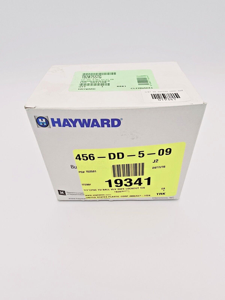 Hayward TB2075STG True Union Ball Valve 3/4" CPVC TB BALL S/T FPM SFE/LCKOUT