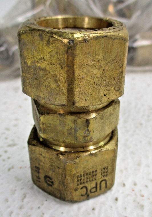 1/2" Tube x 1/2" Tube Brass Union Fitting  *Lot of 10*