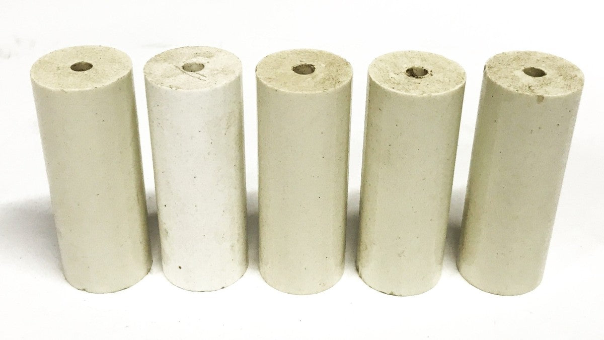 Flynn 2.50 inch x 0.98 inch Ceramic Insulator I-003 [Lot of 5] NOS