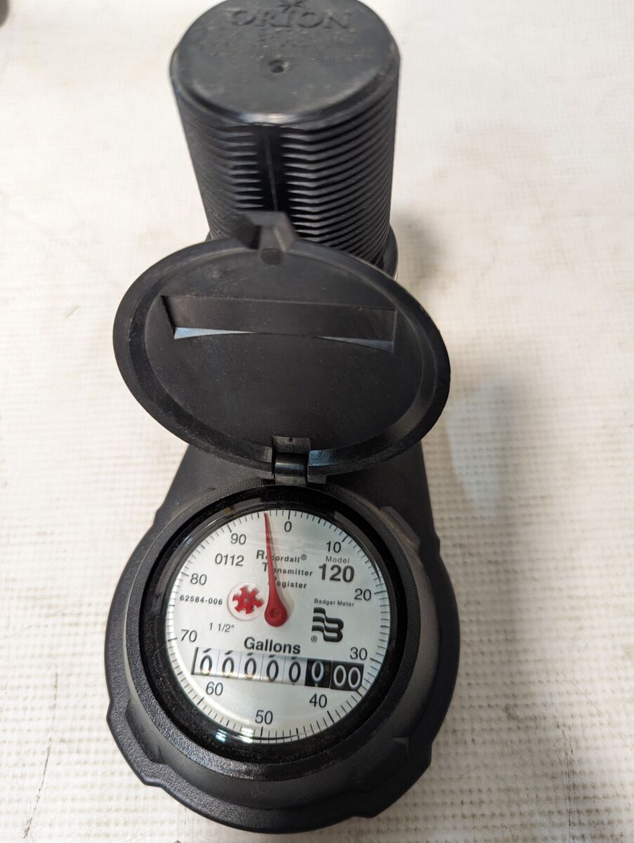 Badger Model 120 1-1/2” Water Meter Register Gallon RTR M120 - Free Ship+Return