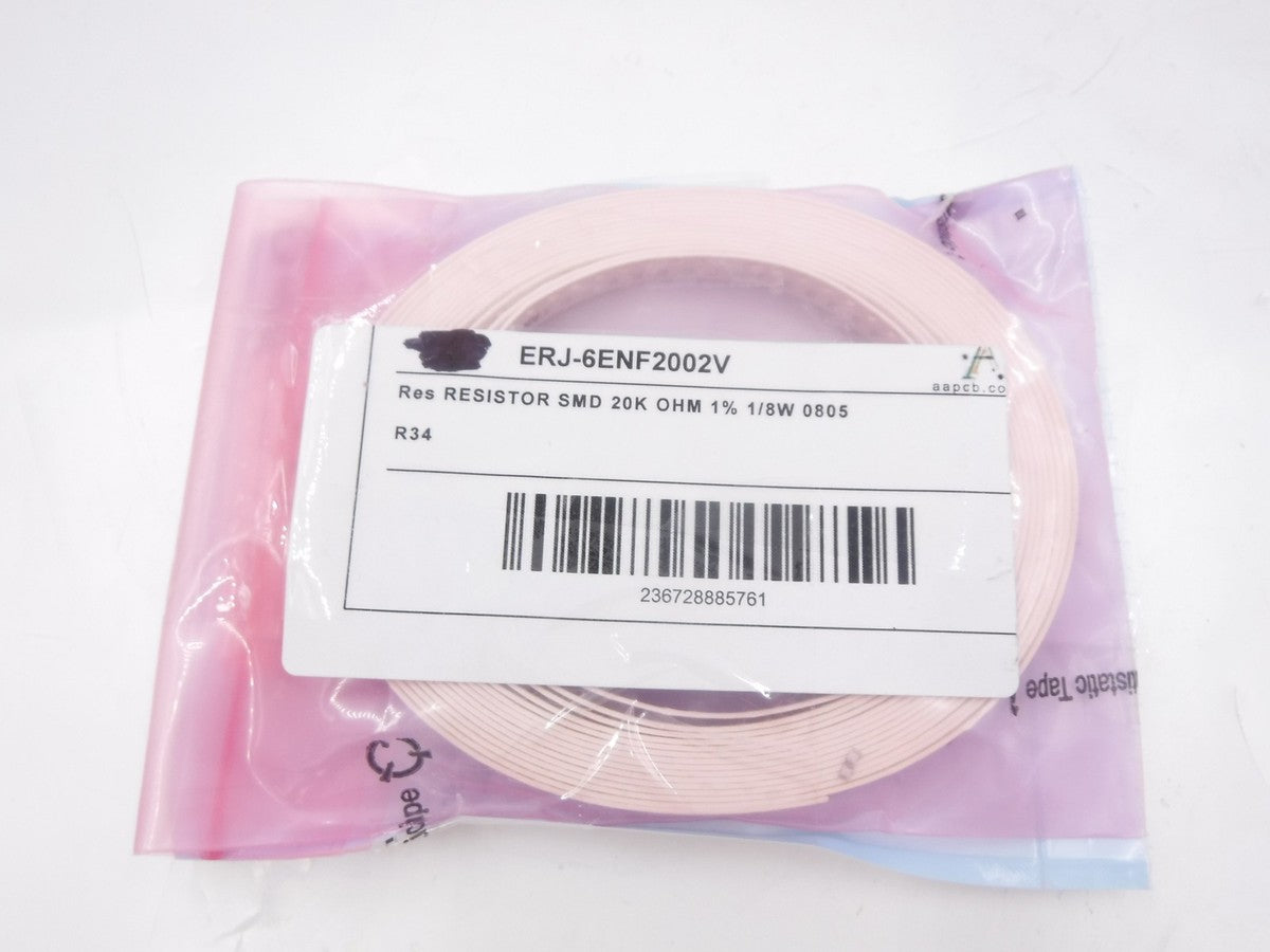 1000 Pack OEM Panasonic SMD 20K OHM 1% 1/8W 0805 Resistors ERJ-6ENF2002V