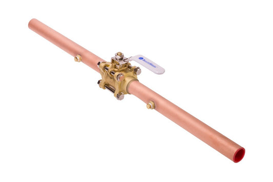 2" BEACON-MED AES PN: 211605-00 Dual-Port Shut-Off Line Ball Valve, Lockable