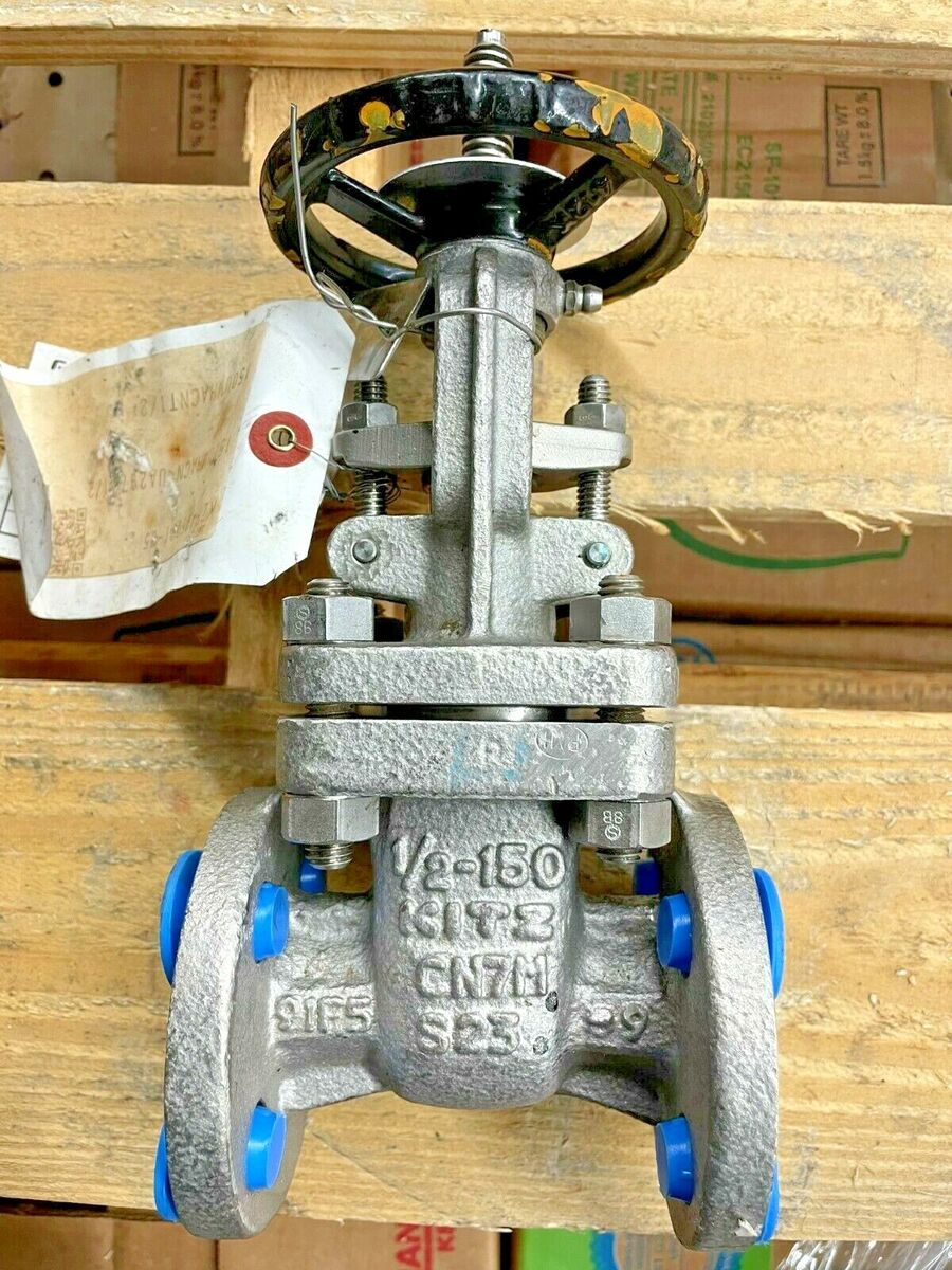 KITZ 150-UMHACNT Gate Valve 1/2" Class 150 RF Flange CN7M ALLOY 20 B16.34 API603