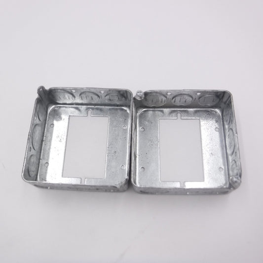 2 Pack Hubbell  Raco 4" x 1-1/2" Square Extension Ring 0052108