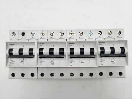 4 Piece Box Cutler Hammer 5SX2-316-8 Circuit Breaker  16 Amp 3 Pole 440 VAC DIN