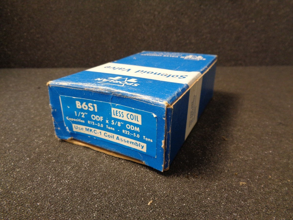 Sporlan Valve Company B6S1 Less Coil  1/2 ODF x 5/8" ODM