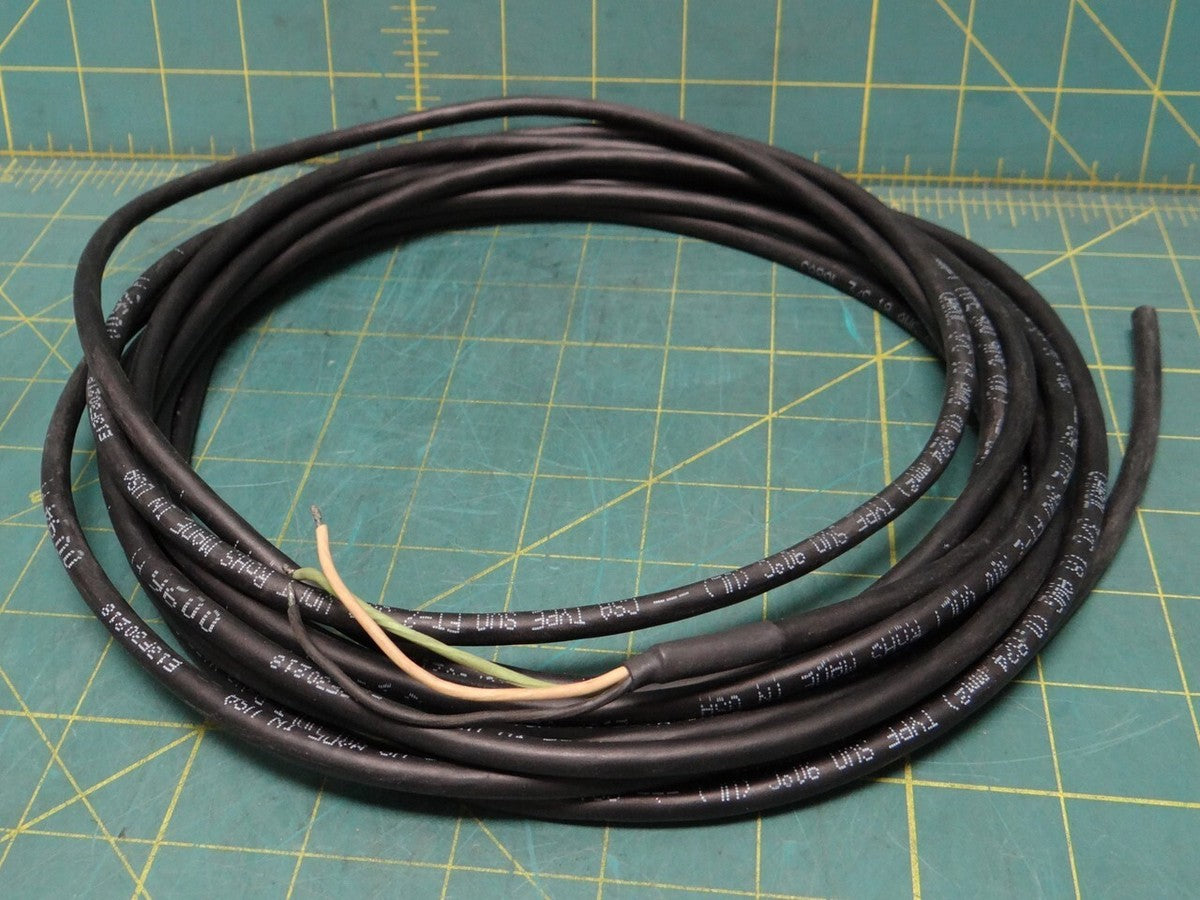 Carol Portable Cord, Number of Conductors 3, 18 AWG, SJOOW, 19 ft, Black
