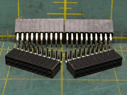 4 Piece Samtec SSW-110-02-S-D Right Angle Board Connector 20 Contacts