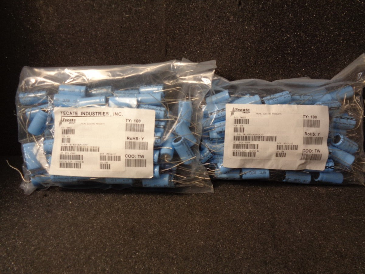 TECATE 701-035/102M13x25F Axial Capacitor (35V, 1000uF) Lot of 200