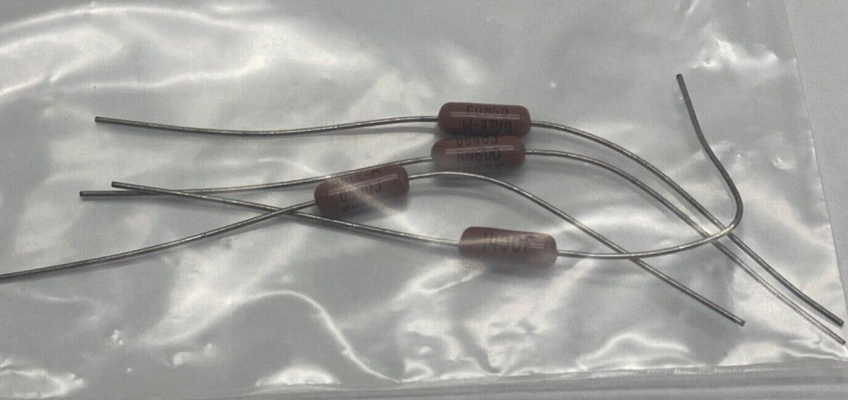 Qty 4 bulk lot, Vishay resistors 140ohm 1/4 watt metal film RN60D-F-140