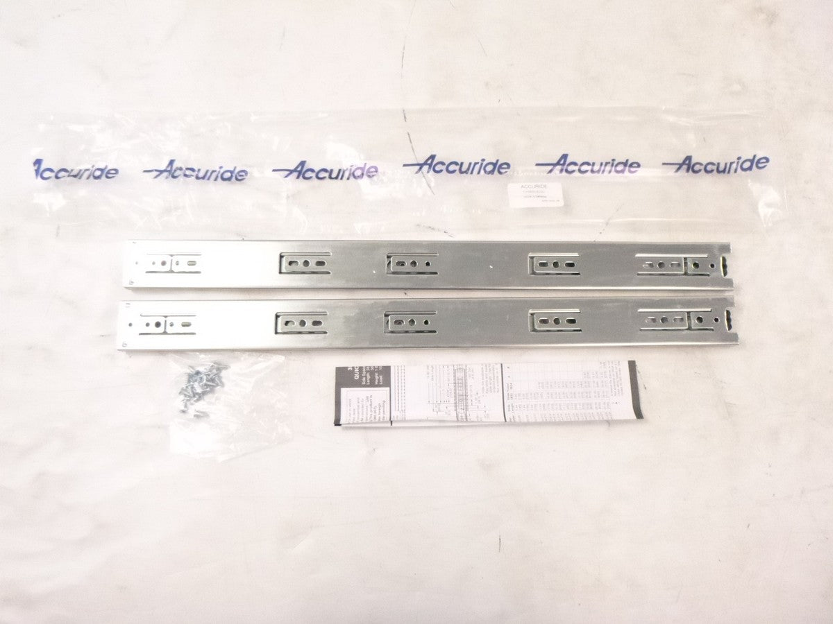 Pair of Accuride Full Extension Drawer Slide 22" Travel Length 21-21/32"Closed