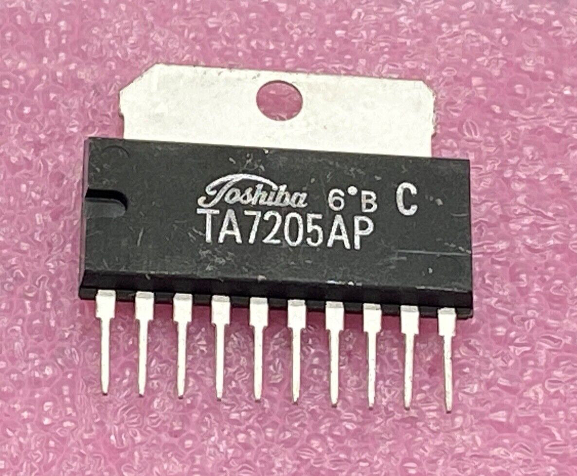Toshiba TA7205AP audio amplifier 5.8watt ZIP-10 package