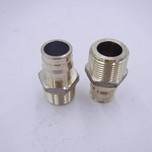 2 Pack Uponor LF4521010 1"ProPex x 1" Male NPT Brass Adapter